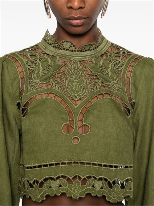 Richelieu Majestic Garden shirt FARM RIO | 344608GREENL0013